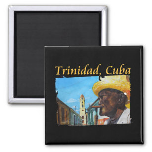 Cuba Trinidad Cuban Cigar Art Magnet