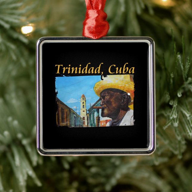 Cuba - Trinidad Cuban Cigar Art Metal Tree Decoration (Tree)