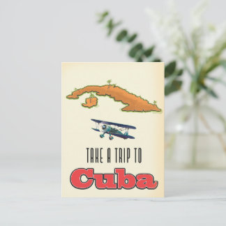 Cuba Vacation poster Invitation Postcard