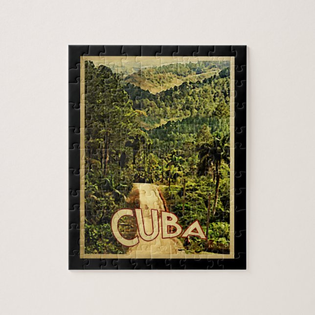 Cuba Vintage Travel Jigsaw Puzzle (Vertical)
