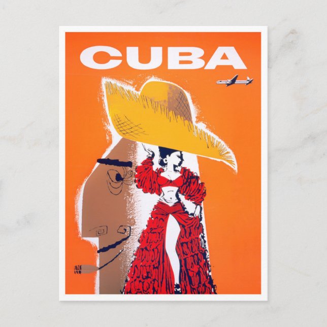 Cuba vintage travel postcard (Front)