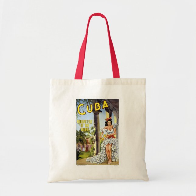 Cuba Vintage Travel Tote Bag (Front)