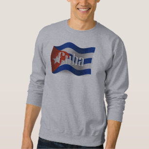 Cuba Waving Flag Sweatshirt