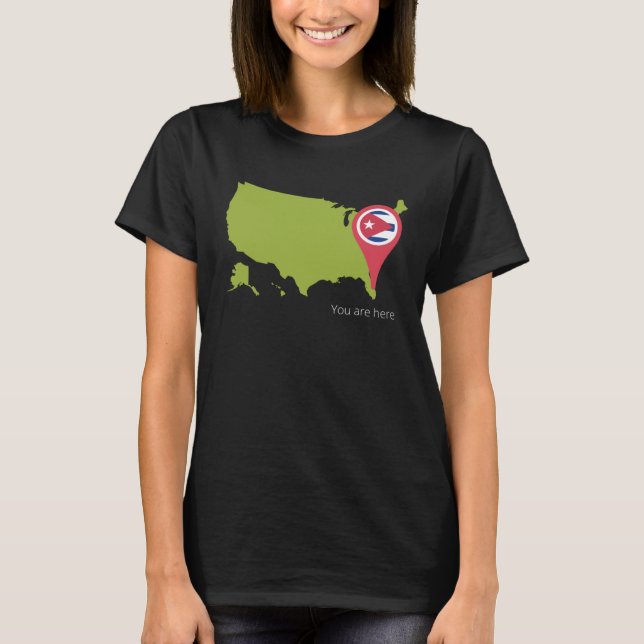 Cuba You are Her USA Cuban Pride 305 Miami Florida T-Shirt (Front)