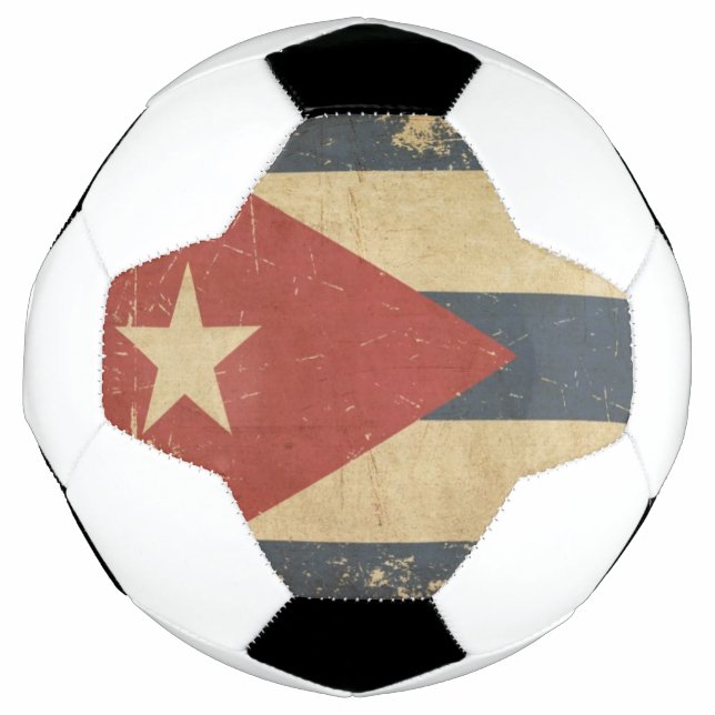 Cuban Aged Flat Flag Football (Front)