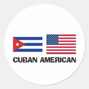 Cuban American Classic Round Sticker