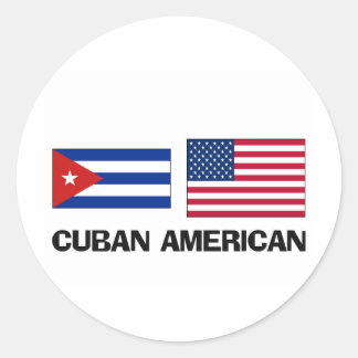 Cuban American Classic Round Sticker
