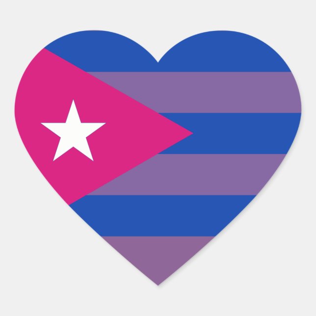 Cuban Bi Pride Bisexual LGBT sticker (Front)