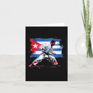 Cuban Boxer - Cuban Pride Boxing Cuba Flag Box Glo Card