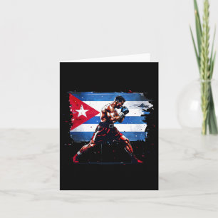 Cuban Boxer - Pride Cuba Boxing Vintage Box Gloves Card
