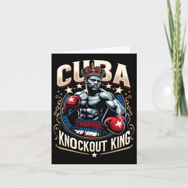 Cuban Boxing Knockout King Cuba Crown  Card (Front)