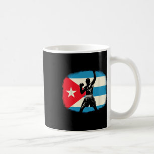 Cuban Boxing Power With Flag Pride  Coffee Mug