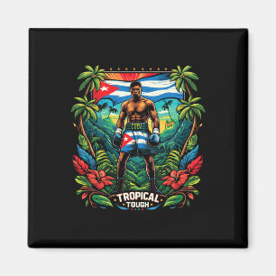 Cuban Boxing Tropical Tough Magnet