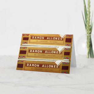 Cuban Cigar Boxes   Ramon Allones   Greeting Card