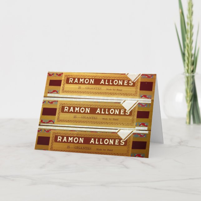 Cuban Cigar Boxes | Ramon Allones | Greeting Card (Front)