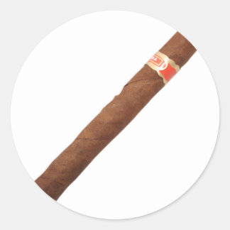 Cuban Cigar Classic Round Sticker