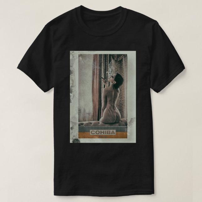 Cuban Cigar Sexy lady T-Shirt (Design Front)