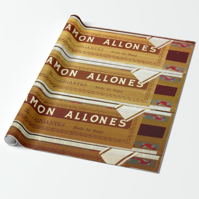 Cuban Cigars | Ramon Allones | Wrapping Paper (Unrolled)