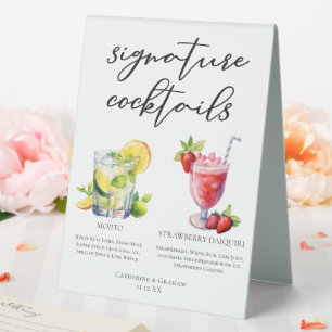 Cuban Cocktails Mojito Strawberry Daiquiri Menu