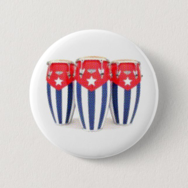 Cuban Congas 6 Cm Round Badge (Front)