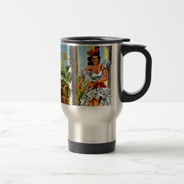 Cuban Dancer Vintage Travel Mug (Right)