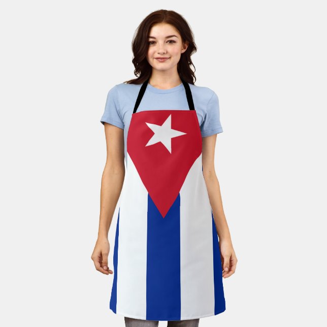 Cuban flag apron (Worn)