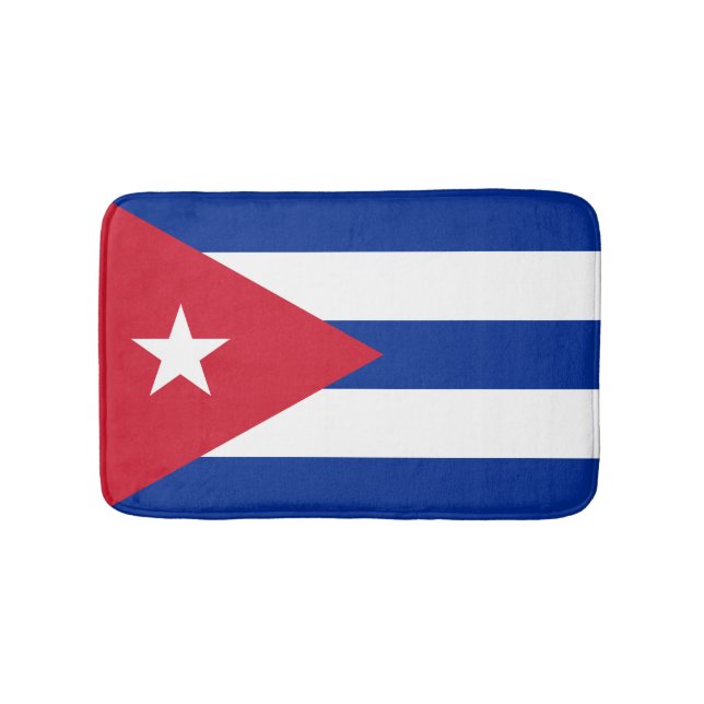 Cuban flag bath mat (Front)