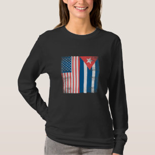 Cuban Flag Cuba American Us Pride Roots Men Women T-Shirt