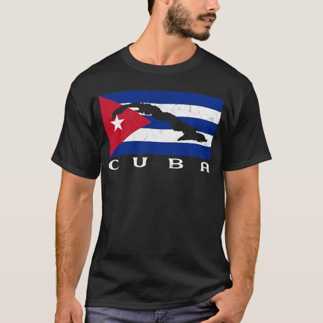 Cuban Flag Cuba Pride Cuba Travel Proud Cuban Cuba T-Shirt (Front)