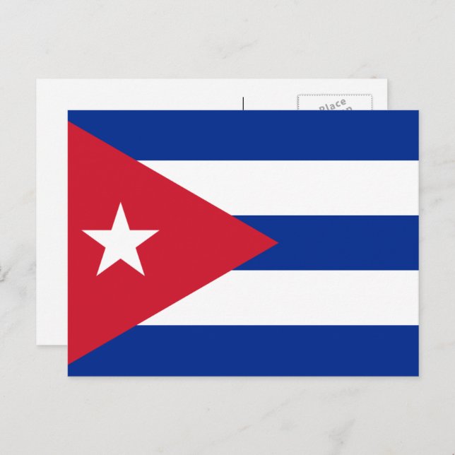 Cuban Flag, Flag of Cuba Postcard (Front/Back)