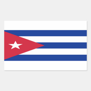Cuban Flag, Flag of Cuba Rectangular Sticker