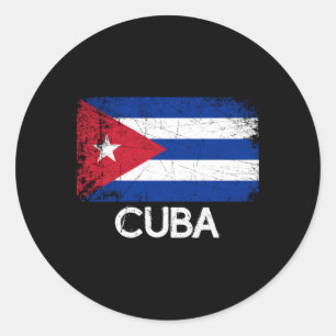 Cuban Flag Made In Cuba Classic Round Sticker