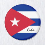 Cuban Flag Magnet, holiday, Cuba Magnet<br><div class="desc">Cuba Fridge Magnet featuring Cuban Flag - love my country,  travel,  holiday collection for patriots / sports fans</div>