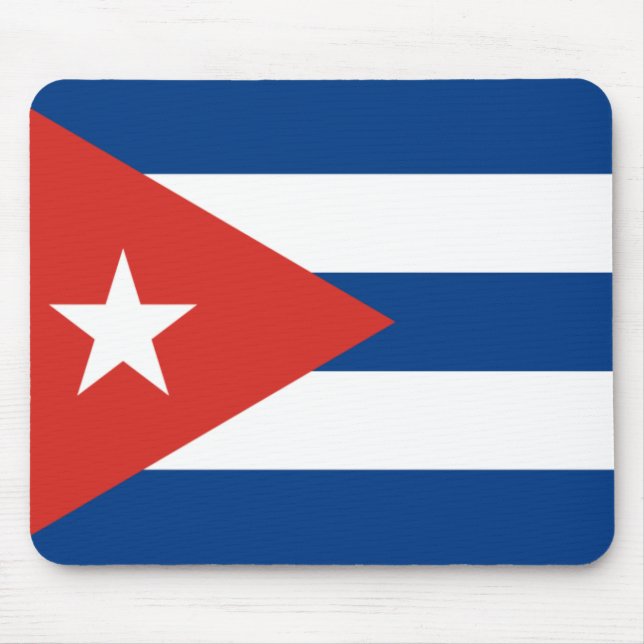 Cuban Flag Mouse Mat (Front)