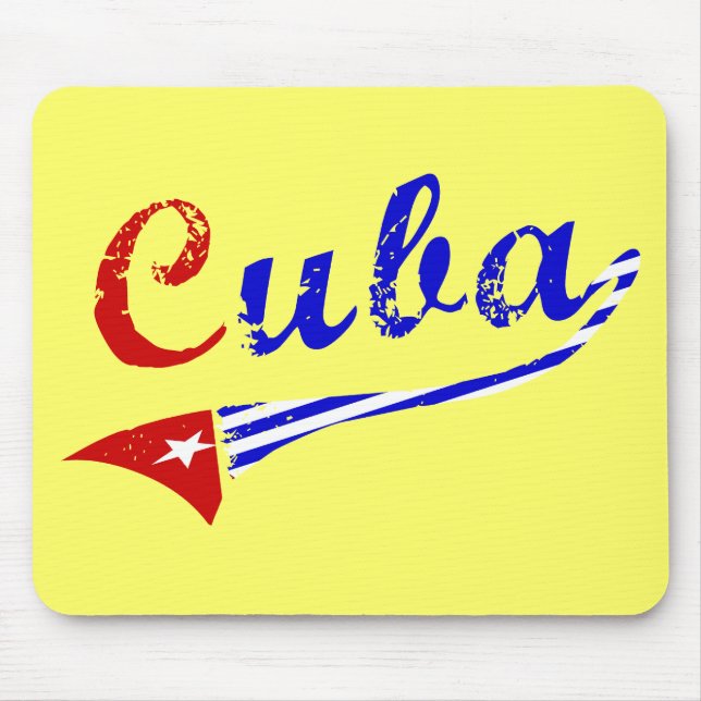Cuban Flag Mouse Mat (Front)