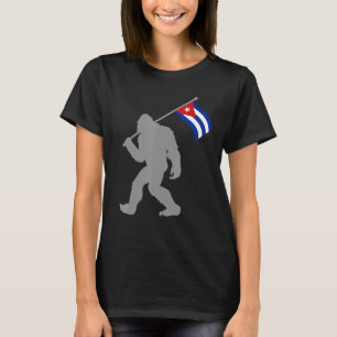 Cuban Flag on Cuba Flag T-Shirt