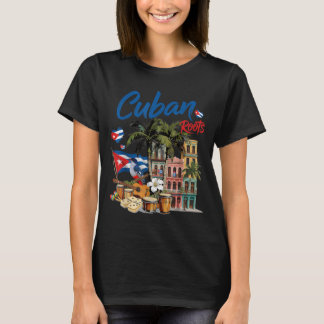 Cuban Flag Outfit Idea for Women Cuba Heritage T-Shirt