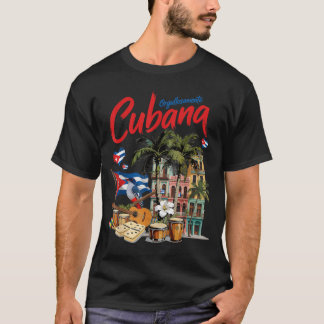 Cuban Flag Outfit Idea for Women Latino Heritage T-Shirt