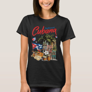 Cuban Flag Outfit Idea for Women Latino Heritage T-Shirt
