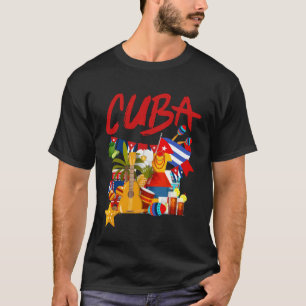 Cuban Flag Outfit Ideas for Kids Hispanic Heritage T-Shirt