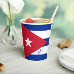 Cuban Flag paper cups & Cuba party /sports<br><div class="desc">Paper Cups: Cuba & Cuban Flag party styling - love my country,  celebrations,  weddings,  barbecue,  travel patriots / sports fans</div>