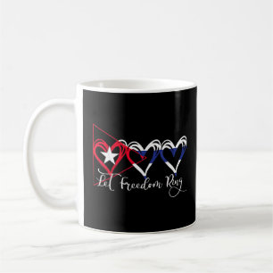 Cuban Flag Patriotic Hearts  Support Cuba  Coffee Mug