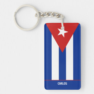 Cuban Flag Patriotic Souvenir Key Ring