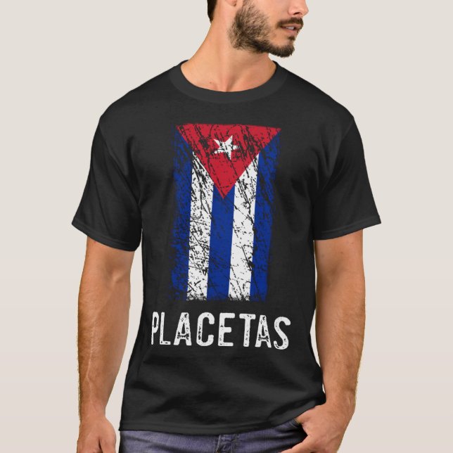 Cuban Flag Placetas Cuban Pride T-Shirt (Front)