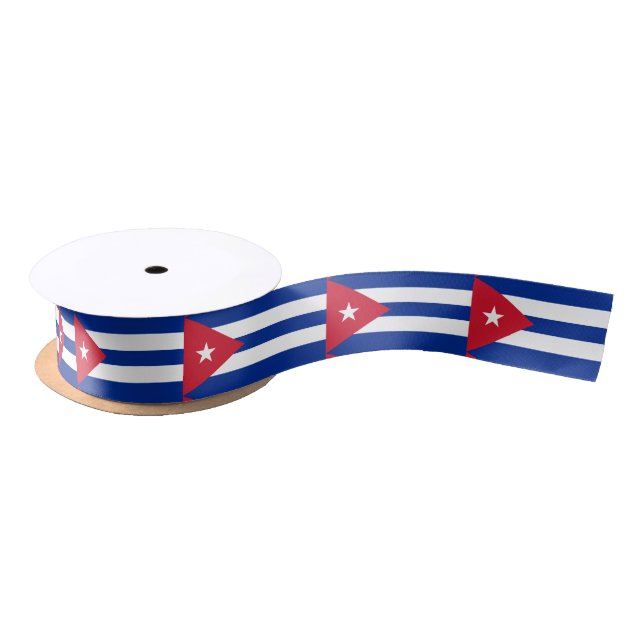 Cuban flag ribbon satin ribbon (Spool)