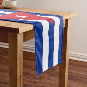 Cuban flag & Sports fan house decor / Cuba Short T Short Table Runner