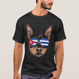 Cuban Flag Toy Fox Terrier Dog Cuba Pocket T-Shirt