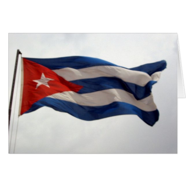 cuban flag waving (Front Horizontal)