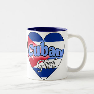 Cuban Girl Two-Tone Coffee Mug
