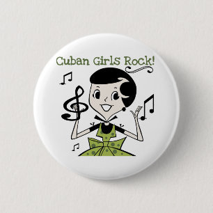 Cuban Girls Rock 6 Cm Round Badge